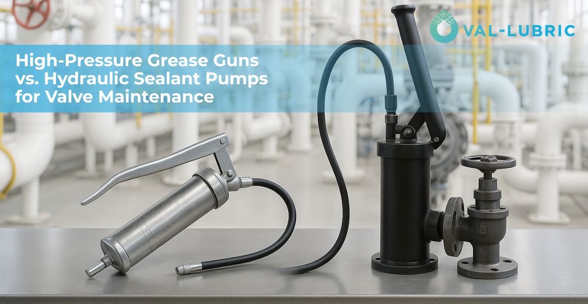 High-Pressure Grease Guns vs. Hydraulic Sealant Pumps for Valve Maintenance